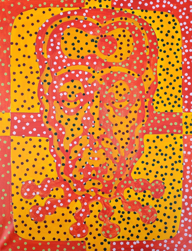 Jezus, 66x50 akryl płótno 2020