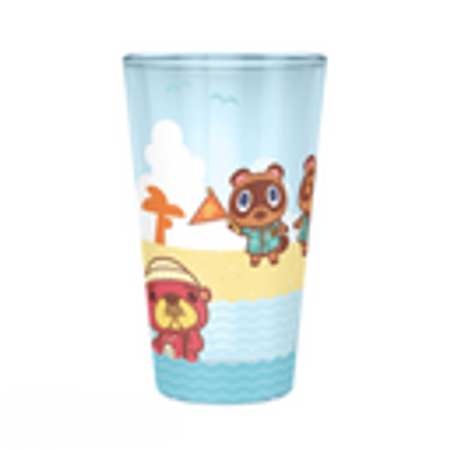 Animal Crossing: Beach Characters Glass