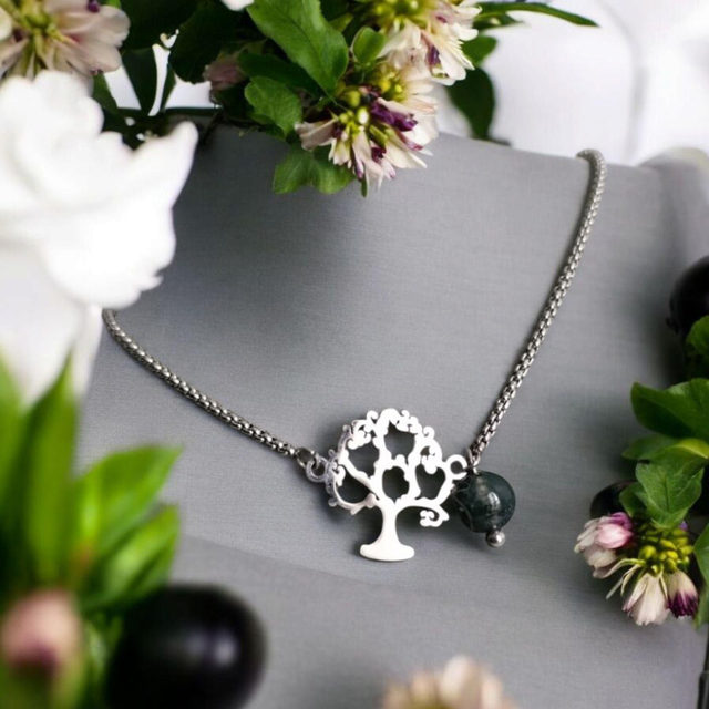 Bracelet Agate Mousse - Souffle de Paix & Renouveau