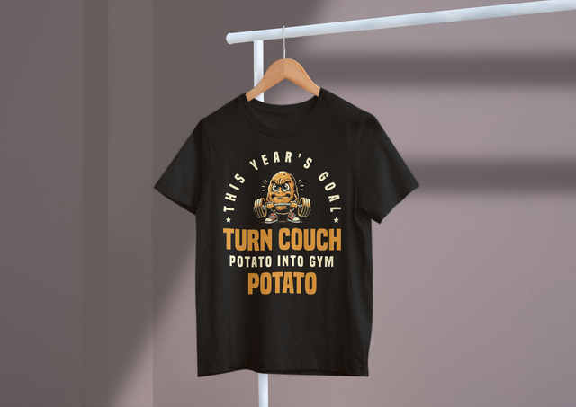 This Year’s Goal Turn Couch Potato Into Gym Potato, Fitness
Das diesjährige Ziel ist es, aus dem Couch-Potato einen Gym-Potato zu machen: Fitness