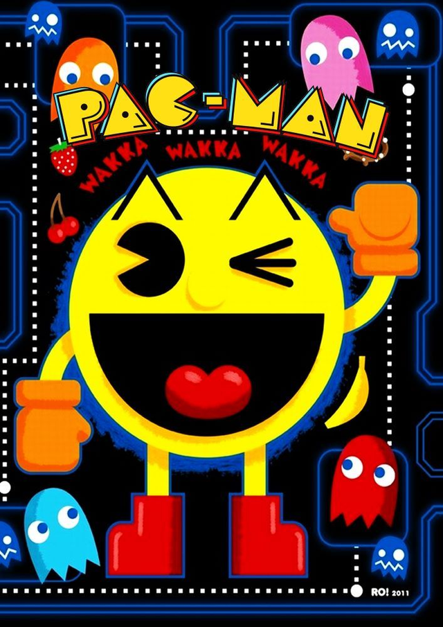 Pac-Man Retro Gaming Art Print