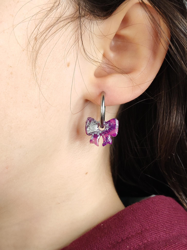 Mini CHOUPETTES Enfants Noeud Violettes