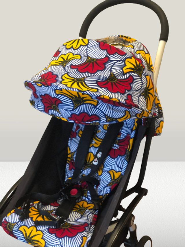 Habillage de poussette yoyo upcyclé - Fleur de mariage Classique