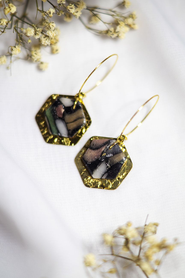 Coloris univers - Boucles Hexagone 