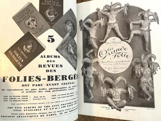 Revue Folies Bergère 1928. Paris. 'La Grande Folie'.