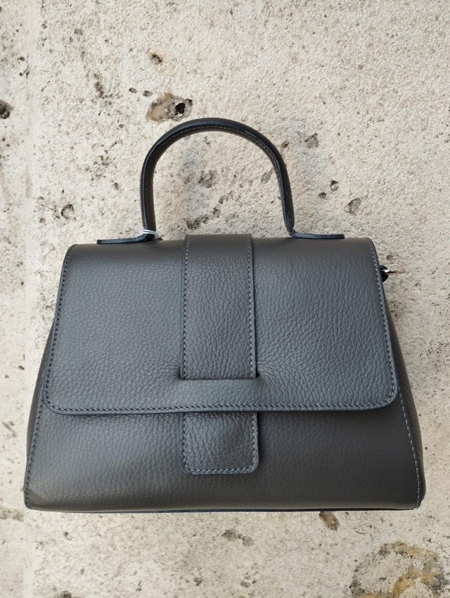 Sac Semi Rigide Gris Foncé 