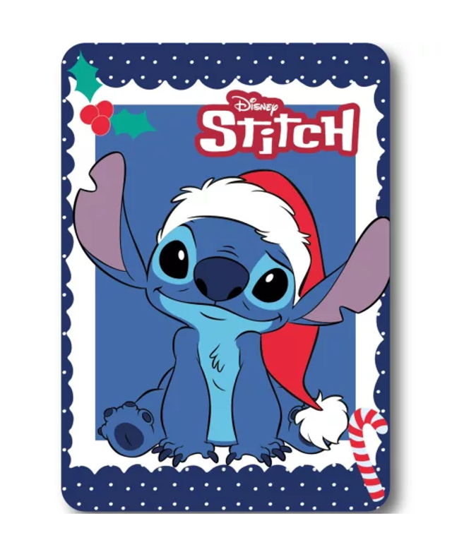Couverture polaire de Noël Disney Lilo et Stitch 100x140cm