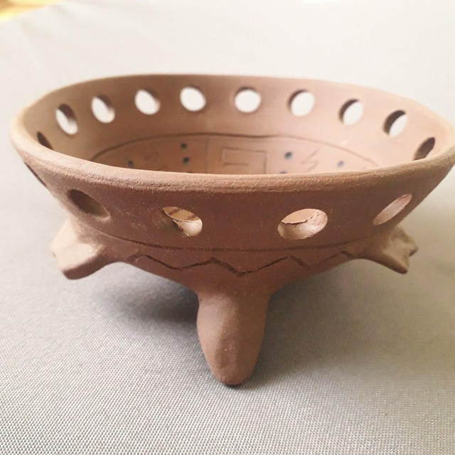 Ceramic Burner with Mayan Motive