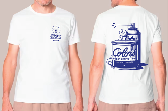 T-Shirt - COLORS FESTIVAL - Blanc