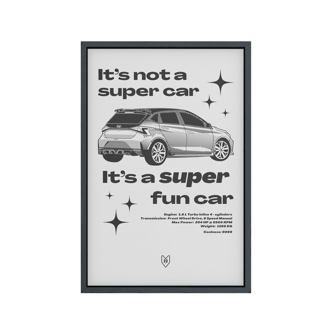 Póster Hyundai i20N 50x70cm