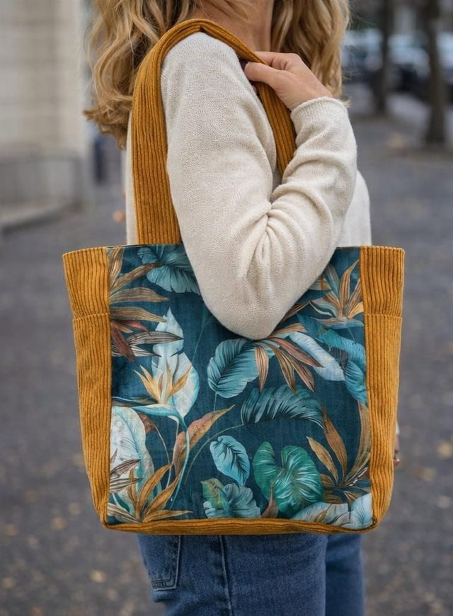 Sac cabas "Aube bohème"