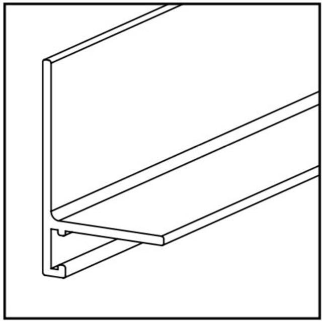 minileiste Abschlussprofil Winkel  AW16X20  Weiß