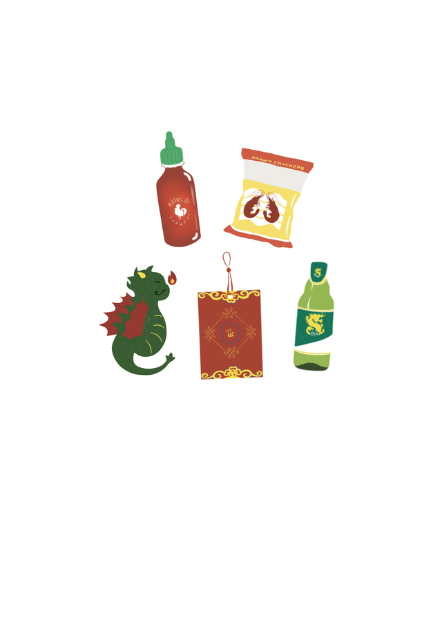 Lot de stickers thème rouge et vert 