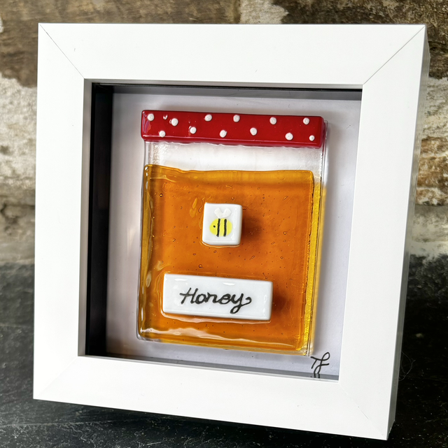 Honey Jar Artwork in Standing frame 