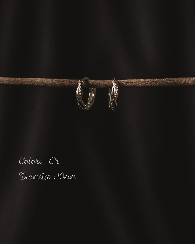 Anneau torsade • Doré