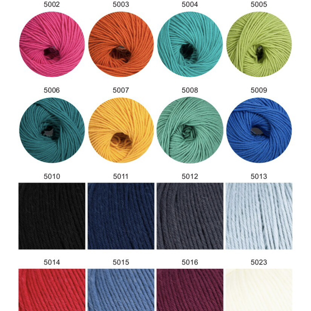Merino Uni 6-Fach Sort. 321