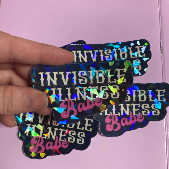Invisible Illness Babe Sticker