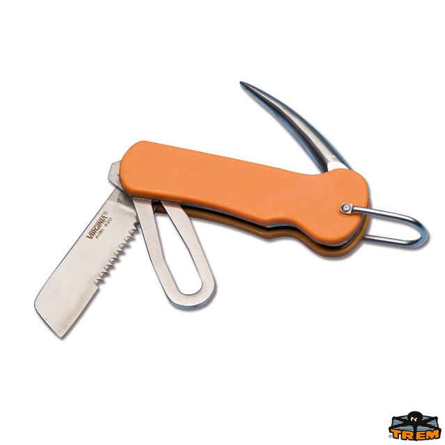 Coltello in acciaio inox con impugnatura in plastica per vela