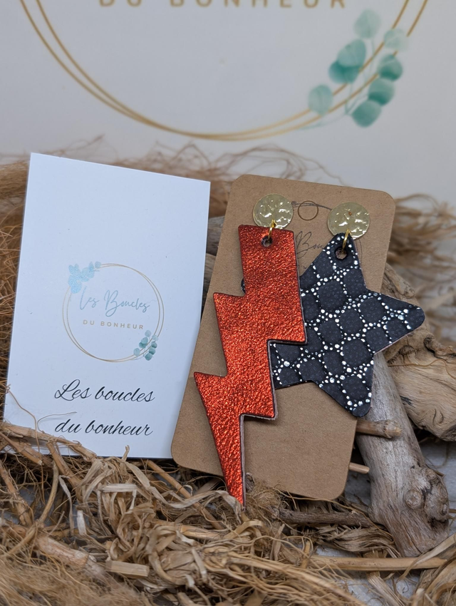 Boucles d'oreilles Asymétrique zk032