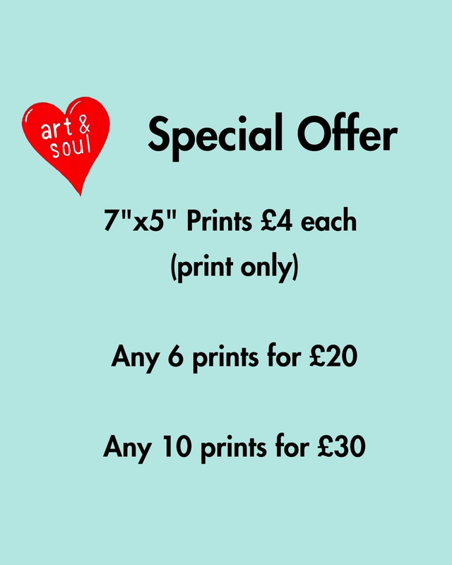 7"x5" Print only - special offer