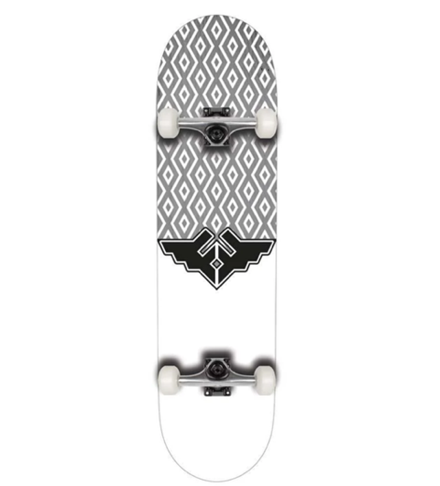 Fracture Wings V5 Grey Complete Skateboard - 8.25"