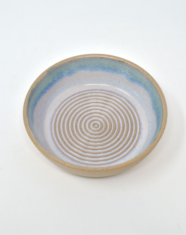 Garlic Mincer &amp; Oil Dipping bowl - Ocean Blue