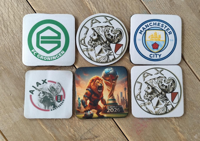 Club onderzetters set van 6