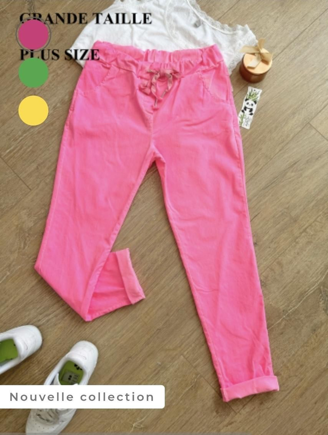 Pantalon magique fluo grande taille 44/54