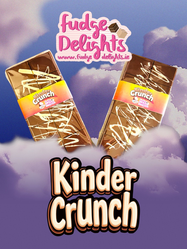 Fudge Delights Kinder Crunch Bar - milk choc - 275g 