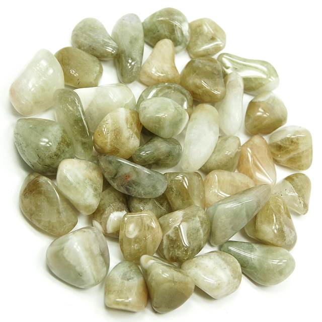 Prasolite (Green Amethyst) Tumblestone