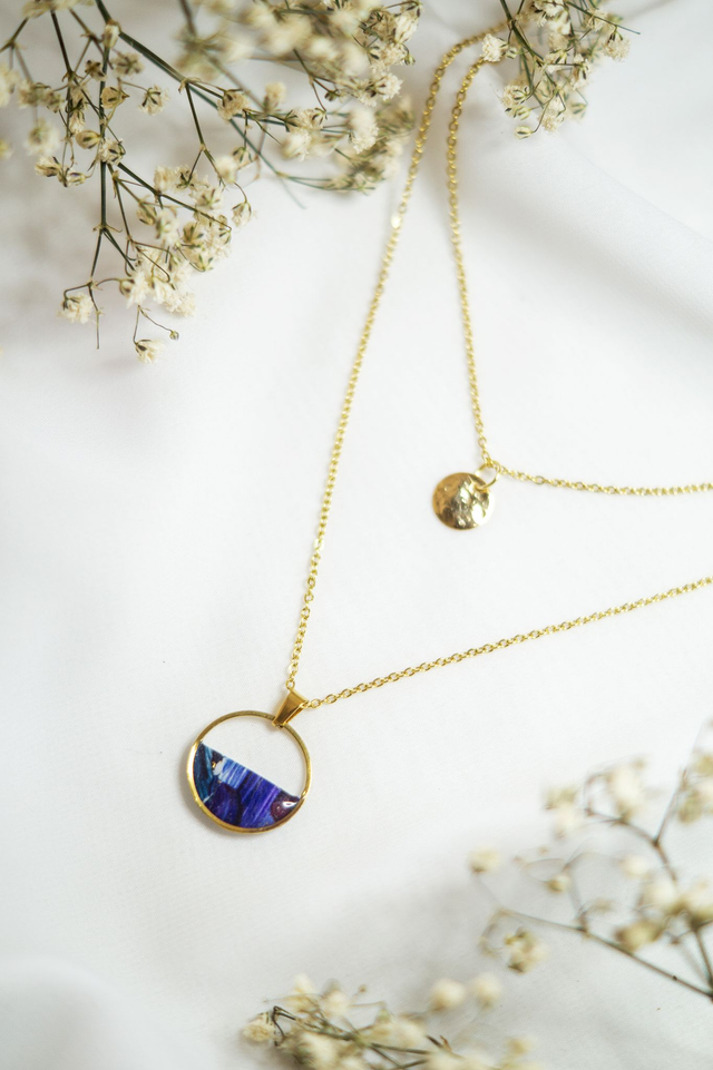 Collier double - Horizon • en polymère