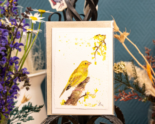 Originalkarte - Grünfink