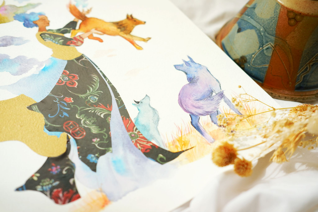 Illustration originale "Déesse Louve"