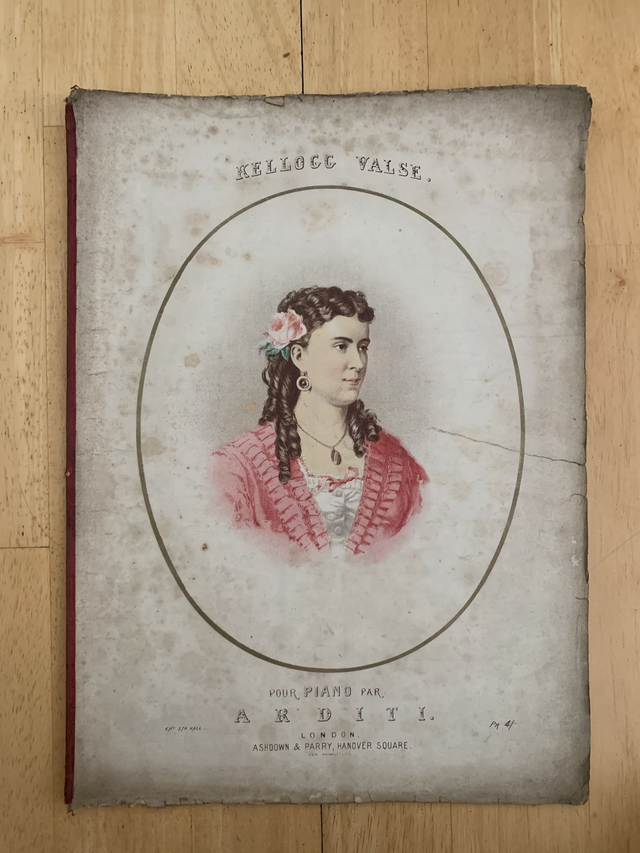 Kellogg Valse Antique Sheet Music 1903 Lugi Arditl