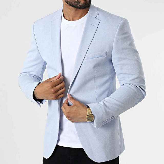 BLAZER HOMME MACKTEN BLEU CIEL