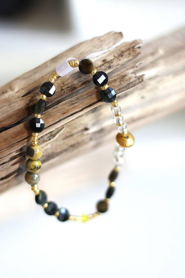 Bracelet Solo Perles d&#039;Harmonie - Protection++ Harmonie Ancrage