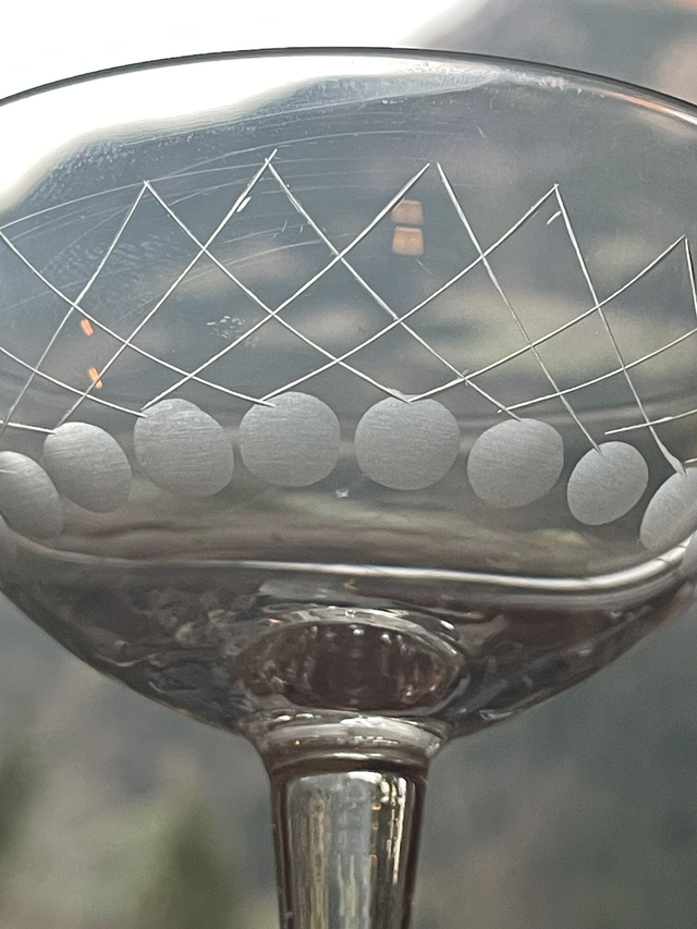 6 Verres Apéritif Gravés main