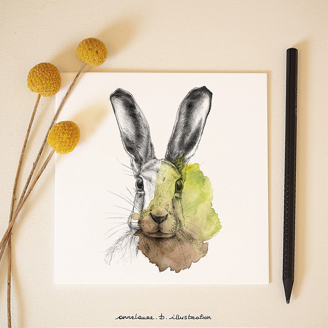 Carte &quot;Lièvre&quot;