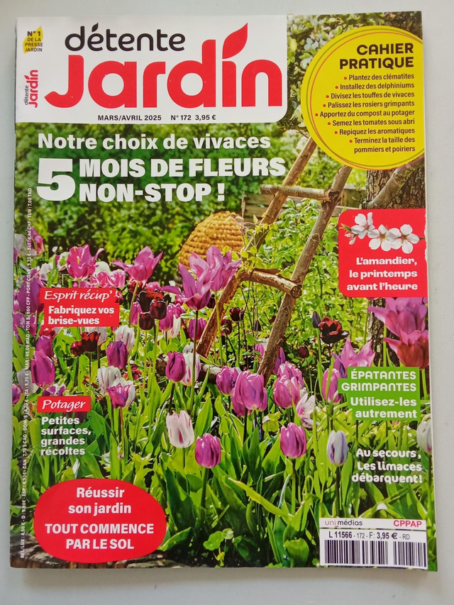Detente jardin, mars avril 2025