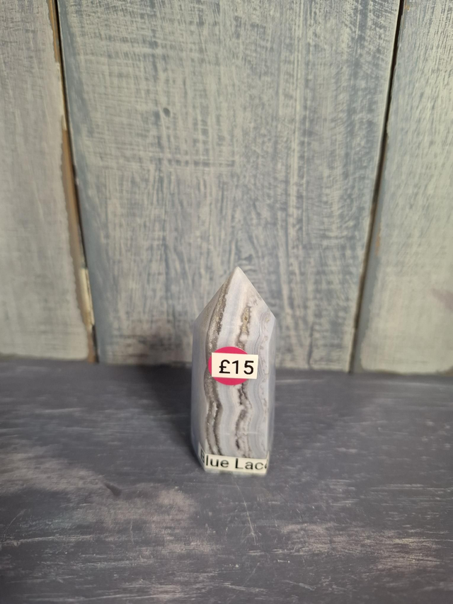 Blue Lace Agate Tower 