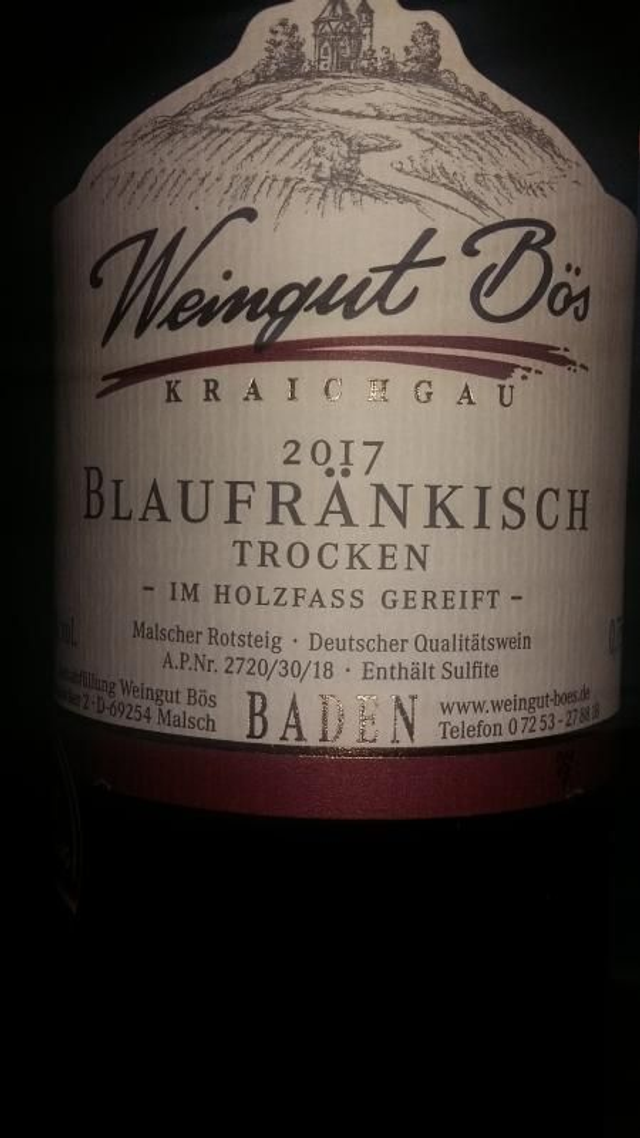 2017 Blaufränkisch trocken Barrique