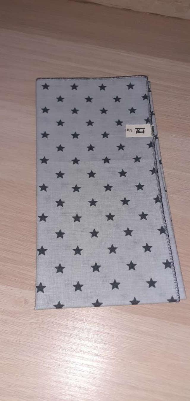 Furoshiki Emballage Cadeau Réutilisable Étoilé Gris