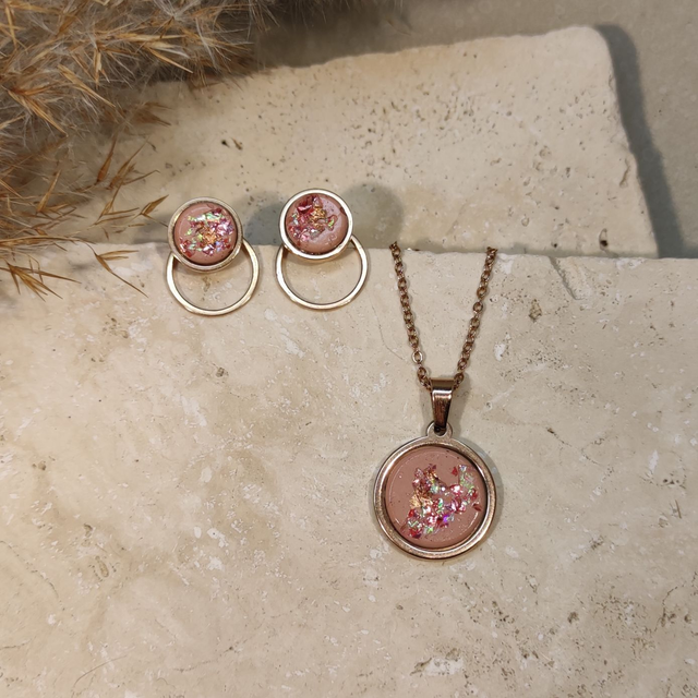 Creamy Peach | Glitzer | Roségold