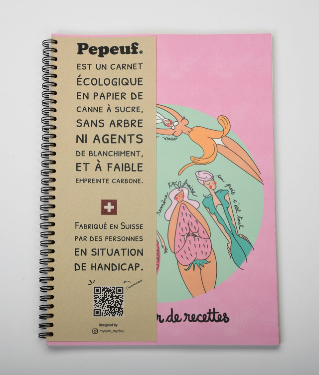 Carnet A4 illustré de la marque Pepeuf