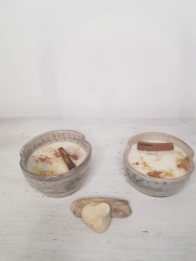 Bougie collection Neige éternelle (modèle bol à ramen tasse noir et blanc)