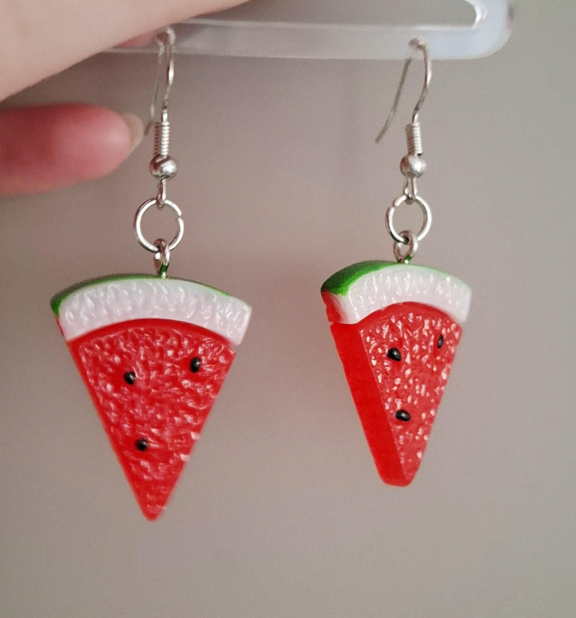 Watermelon drop earrings