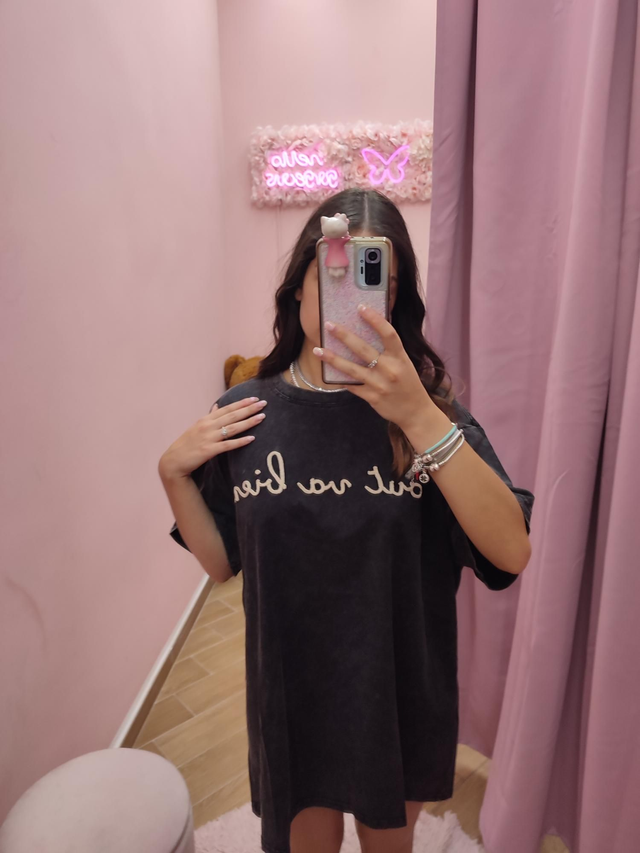 Maxi t-shirt "tout va bien" 