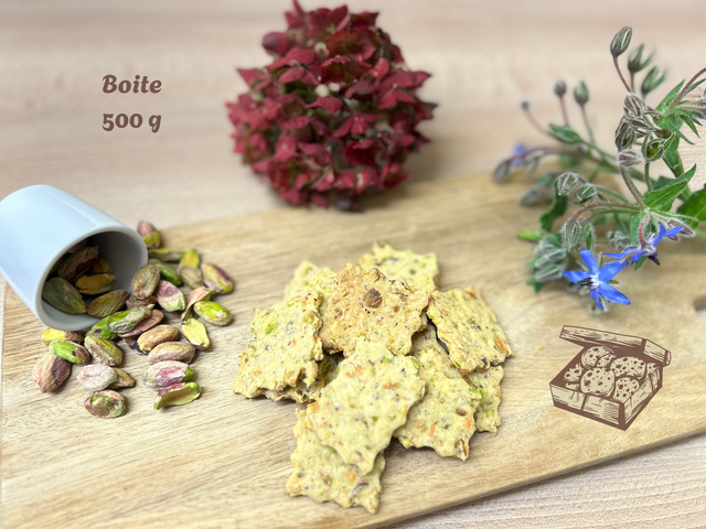 3. Biscuits à la Pistache (Boite 500g)