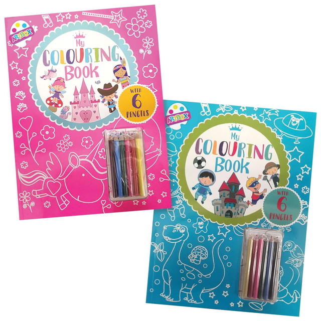 Artbox Children's Colouring Book With 6 Pencils, 32 Pages only £1.99  each