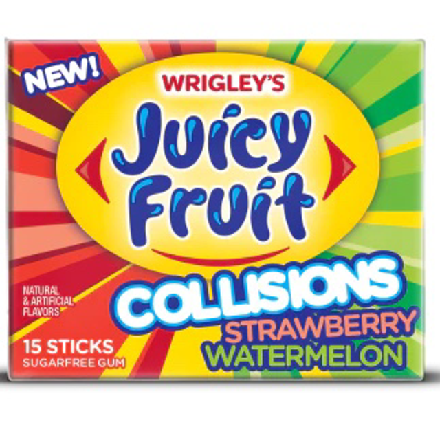 Wrigley’s Juicy Fruit Collisions Strawberry Watermelon (15pcs)